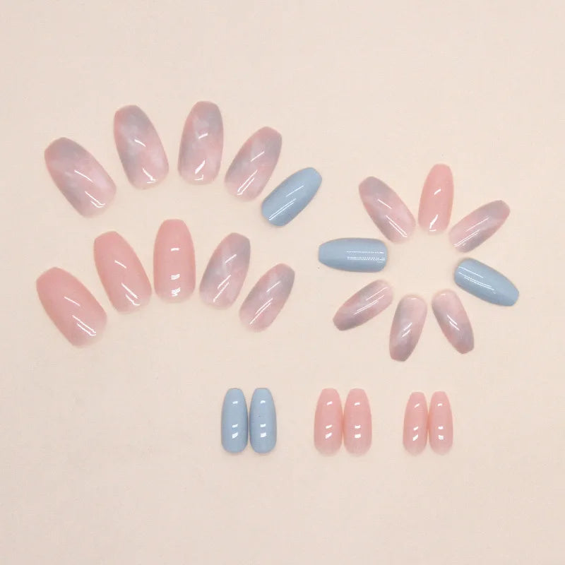 Chic French Smudged Nails Set™