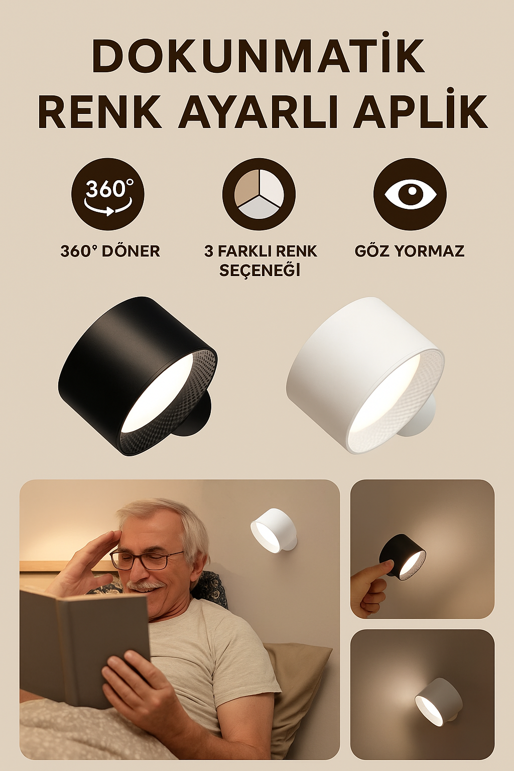 Modern Dokunmatik Led Duvar Lambası™