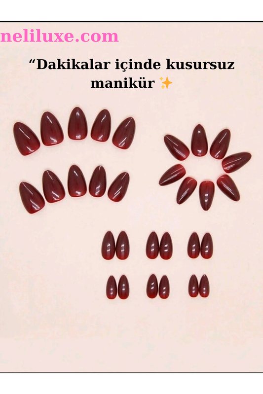 16  lı  zarif model takma tırnak setleri™