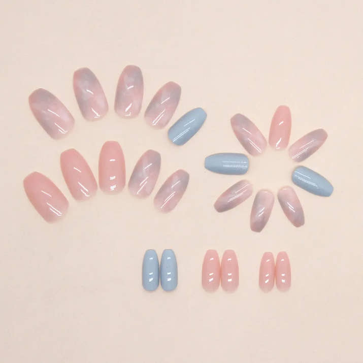 Chic French Smudged Nails Set™
