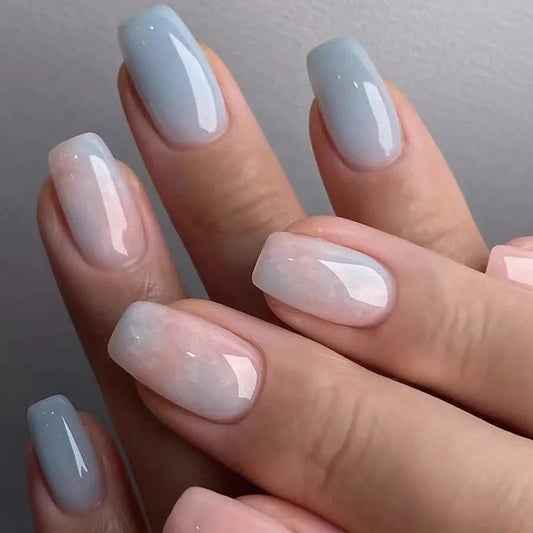 Chic French Smudged Nails Set™
